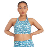 Camo Sports Bra Blue