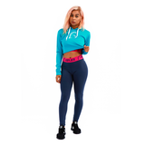 Cropped Hoodie Aqua