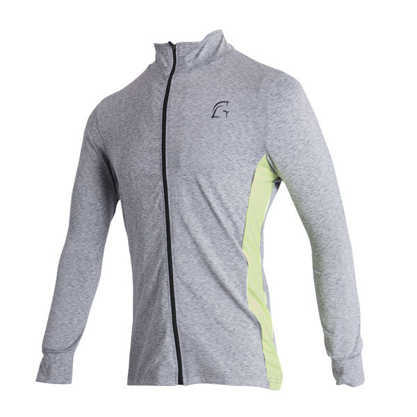 2 Tone Track Top Light Grey/Yellow