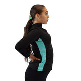 Drive 2 Tone Track Top Aqua/Black