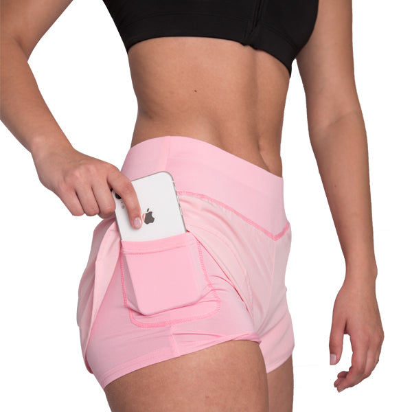 Drive Running Shorts+ Pink/Pink