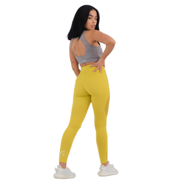 Lux Lace Leggings Yellow