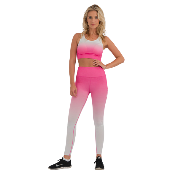 Faded Leggings Pink/White