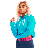 Cropped Hoodie Aqua