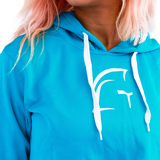 Cropped Hoodie Aqua