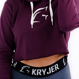 Cropped Hoodie Wine