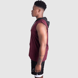 Box Fit Top Burgundy