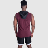 Box Fit Top Burgundy